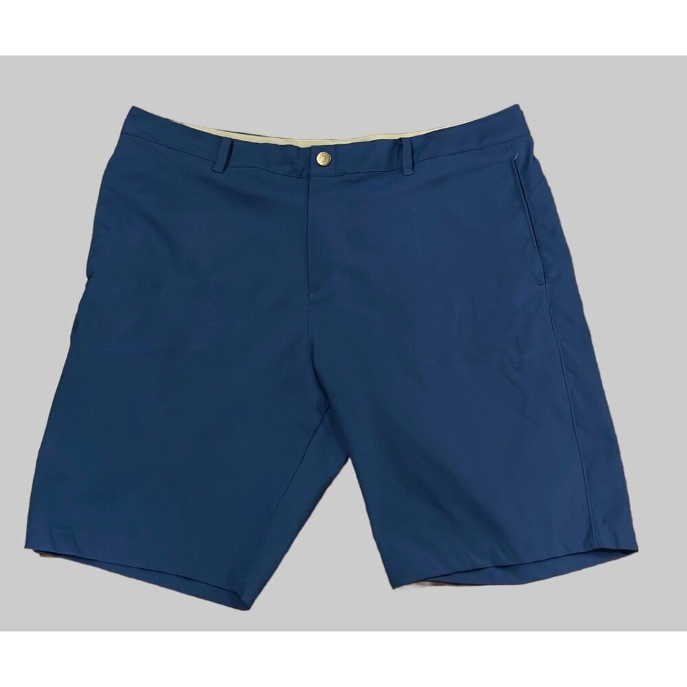 Puma Golf Shorts Mens Size 40 Blue Performance Stretch Flat Front 10.5" Inseam